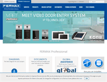 Tablet Screenshot of fermax.com